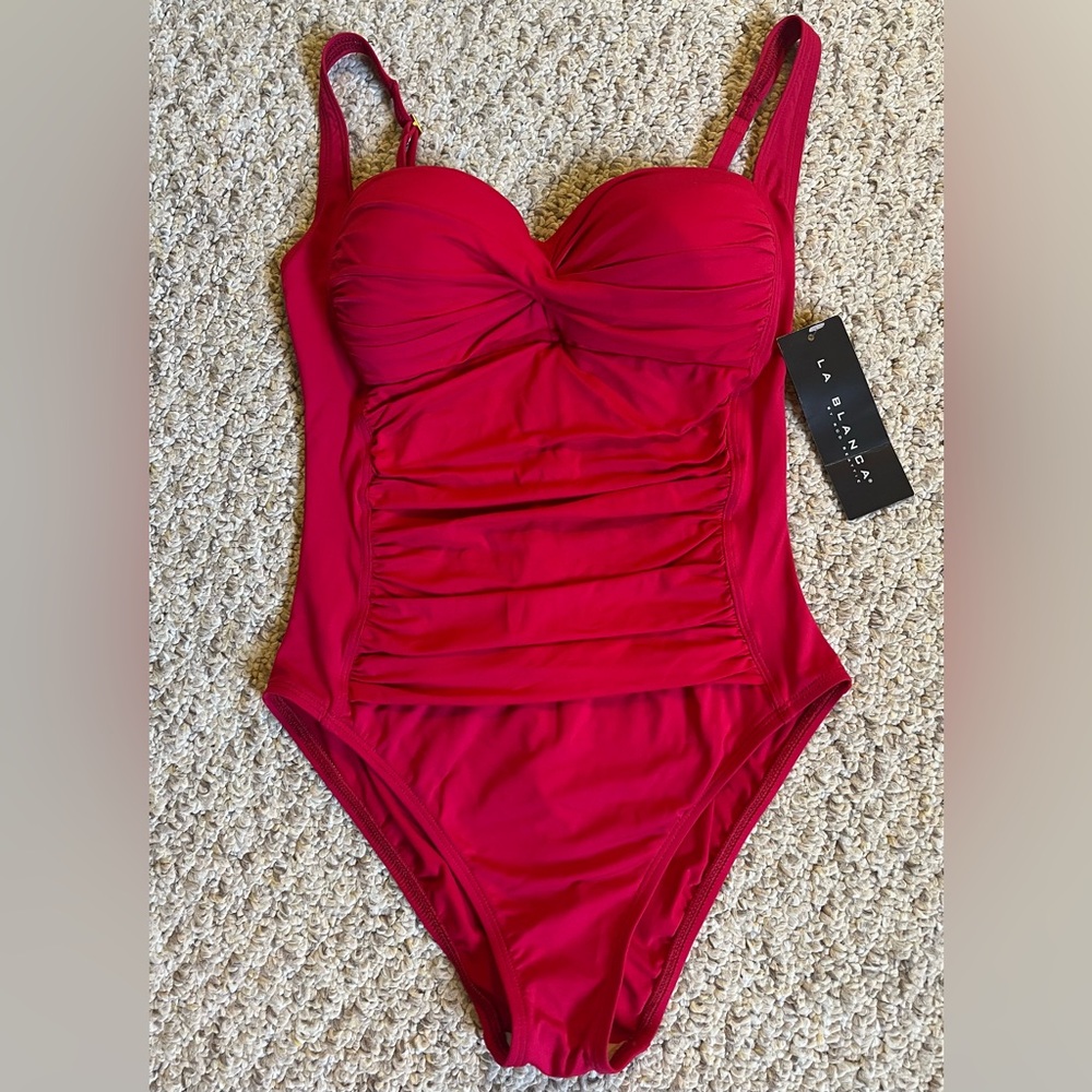 La Blanca One Piece Swimsuit  (Small 6) Brand new